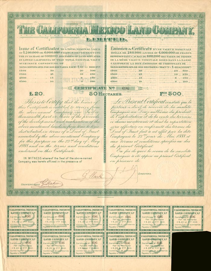 California Mexico Land Co. Limited